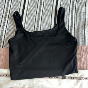 Black Crop Tank top